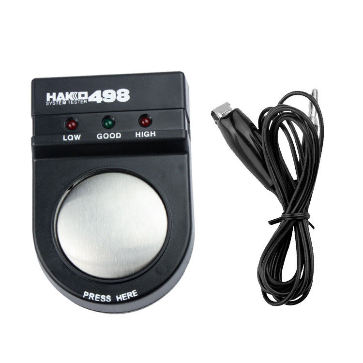 110*72*40mm Noir 498 Compteur de sécurité ESD Détecteur de sangles de poignet pour les zones EPA