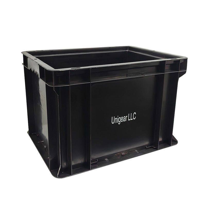 Boîte de roulement anti-statique Esd Grande boîte en plastique moulé par injection de pièces automobiles noires