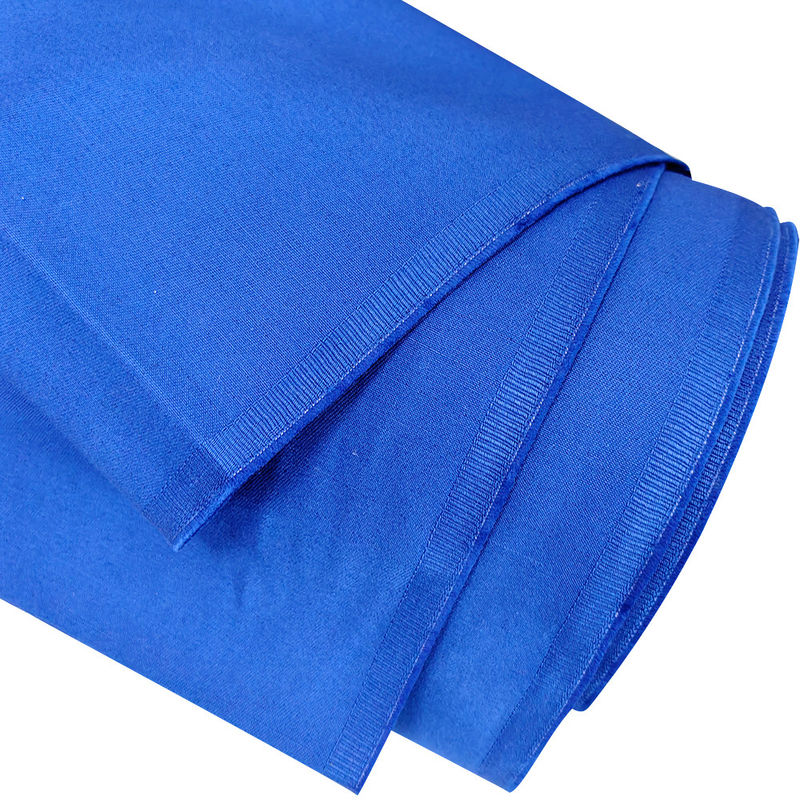 Bleu 100% coton Tissu antistatique ignifuge Tissu de manteau ignifuge