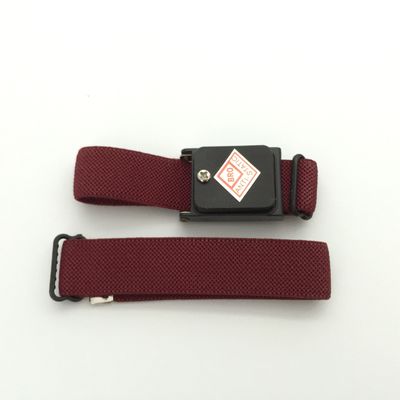 Dragonne antistatique sans fil tricotée d'ESD de couleur marron orange bleue de bande élastique