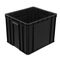 boîte statique d'ESD pp de noir de Cleanroom de 600x400x230mm anti