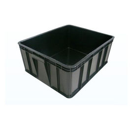 Conteneurs favorisant noirs de matériaux d'emballage d'ESD pour les pièces sensibles statiques de stockage