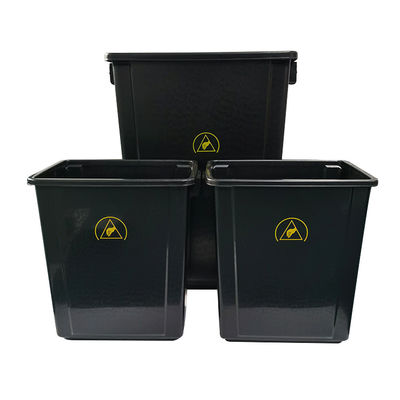 20L / 40L noir plastique antistatique électrostatique salle blanche boîte à outils poubelle