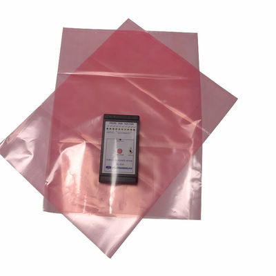 PE rouge ESD sac anti-statique sac de protection à bouche plate