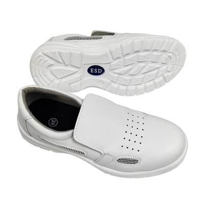 Chaussures de sécurité antistatiques à embout en acier ESD semelle extérieure en PU pour salle blanche industrielle