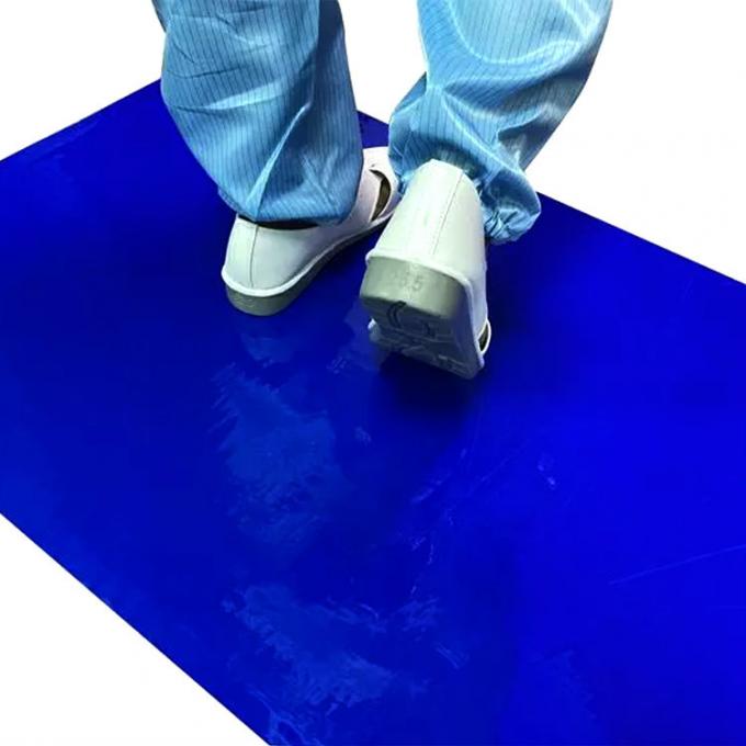 Tapis collant de Cleanroom jetable de polyéthylène de 45 microns